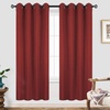 image:imageDriftAway Blackout Soundproof Thermal Insulated Linen Textured Curtains with Quilted Thermal Lining for Cold and Heat Blocking Noise Reducing Daytime Sleep 1 PC 52 Inches by 96 Inches RedRed