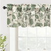 image:imageDriftAway Boho Linen Crochet Farmhouse Vintage Retro Printed Pattern Thermal Insulated Lined Window Valance for Kitchen Bathroom Rod Pocket 52 Inch by 14 Inch Plus 175 Inch Header Beige 1 PackLoden Green