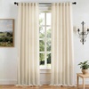 image:imageDriftAway Extra Long Linen Sheer Curtains 2 Panels 2 Story House Tall Curtains for High Ceiling Long Window High Living Room Light Filtering Window Coverings Back Tab 52 Inch by 156 Inch Light LinenBeige