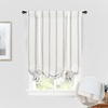 image:imageDriftAway Farmhouse Double Layer Linen Blackout Tie Up Curtains Thermal Insulated Vertical Striped Fully Lined Balloon Roman Shade Bathroom Window Adjustable Rod Pocket 45 Inch by 63 Inch GrayGrey