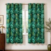image:imageDriftAway Floral Red Curtains for Bedroom 80 Blackout Thermal Insulated Lined Double Layer Vintage Peacock Printed Pattern Darkening Drapes for Living Room Grommet 2 Panels 52 Inch by 84 Inch RedEmerald Green
