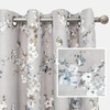 image:imageDriftAway Gray Floral Curtains for Bedroom 84 Inch Length Blue and White Flower Branch Printed Pattern Room Darkening Thermal Insulated Grommet Drapes for Living Room 2 Panels Gray Blue and WhiteBlue Gray