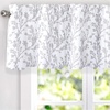image:imageDriftAway Gray and White Shabby Chic 18 Inch Blackout Valances for Windows Bedroom Living Room Rod Pocket Farmhouse Tree Branch Short Topper 1 PanelGray and White