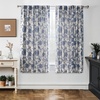 image:imageDriftAway Linen Floral Paisley Blackout Curtains Grommet W52 x L84 RedFredanavy