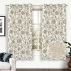 image:imageDriftAway Linen Floral Paisley Blackout Curtains Grommet W52 x L84 RedFredataupe