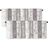 image:imageDriftAway Mackenzie Abstract Floral Pattern Window Treatment Valance Rod Pocket 52 Inch by 14 Inch Plus 2 Inch Header Blue Gray2
