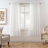 image:imageDriftAway Natural Linen Curtains 84 Inches Long 3 Pound Thick Semi Sheer 2 Panels Farmhouse Real Flax 3 Inch Rod Pocket Back Tab Boho Rustic Light Filtering Window Drapes for Bedroom Privacy AssuredWhite