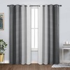 image:imageDriftAway Ombre Linen Textured Gradient Color Lined Blackout Grommet Window Curtains for Living Room Bedroom 2 Panels 50 Inch by 84 Inch Gray