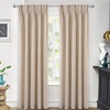 image:imageDriftAway Pinch Pleat Linen Textured Semi Sheer Solid Farmhouse and Modern Rustic Linen Curtains 2 Panels 50 inches Wide by 84 Inches Long Drapes for Living Room Bedroom Light Linen BirchBeige