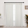image:imageDriftAway Pinch Pleat Linen Textured Semi Sheer Solid Farmhouse and Modern Rustic Linen Curtains 2 Panels 50 inches Wide by 84 Inches Long Drapes for Living Room Bedroom Light Linen BirchLight Linen Birch