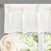 image:imageDriftAway Pinch Pleat Valance for Kitchen Window Linen Textured Valance for Living Room Farmhouse Semi Sheer Linen Curtain Valance Window Treatment Back Tabs 50 Inches by 16 Inches Light LinenLight Linen