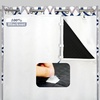 image:imageDriftAway Soundproof Thermal Insulated Quilted Curtain Liners for Bedroom Sound Barrier Blackout Cold Heat Noise Reducing Energy Saving 50 Inches by 92 Inches Grayish White Two Panels100 Blackout Thermal Sound Reducing