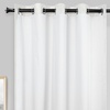 image:imageDriftAway Thermal Insulated 100 Percent Darkening Blackout Curtain Liner 2 Panels Each Liner Size 50 Inch by 92 Inch Rings Included Off White PanelOff White
