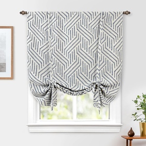 image:imageDriftAway Farmhouse Linen Valance Rod Pocket 1 Panel W52xL14 GrayBrionynavy
