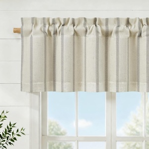 image:imageDriftAway Farmhouse Linen Valance Rod Pocket 1 Panel W52xL14 GrayFarmhousegray