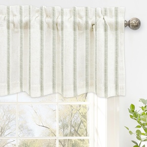 image:imageDriftAway Farmhouse Linen Valance Rod Pocket 1 Panel W52xL14 GrayFarmhouseloden Green