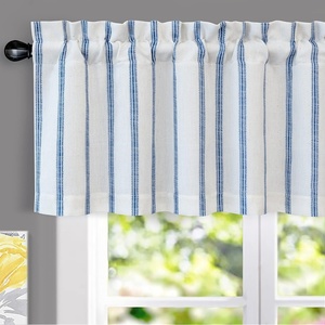 image:imageDriftAway Farmhouse Linen Valance Rod Pocket 1 Panel W52xL14 GrayFarmhousenavy