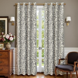 image:imageDriftAway Julia 100 Blackout Curtains Grommet 2 Panels W52xL84 BeigeLinen Gray