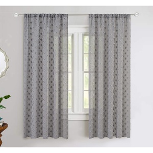 image:imageDriftAway Linen Textured Pom Pom Sheer Curtains 63 Inch Length 2 Panels Sets for Living Room Bedroom Farmhouse Modern Boho Drapes Semi Sheer Rod Pocket Nursery Kids Curtains 52x63 GrayOlivialight Gray