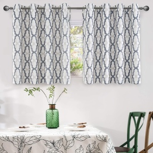 image:imageDriftAway Mason Thermal Blackout Grommet Window Curtains Geometric Trellis Pattern 2 Panels Each 52 Inch by 84 Inch GrayGrey