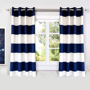image:imageDriftAway Red Striped Room Darkening Curtains Patriotic Horizontal Stripe Classic Grommet Drapes for Bedroom Living Room Thermal Insulated Panels for Holidays July 4th Labor Day Thanksgiving ChristmasNavy and White