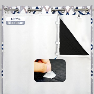 image:imageDriftAway Soundproof Thermal Insulated Quilted Curtain Liners for Bedroom Sound Barrier Blackout Cold Heat Noise Reducing Energy Saving 50 Inches by 92 Inches Grayish White Two Panels100 Blackout Thermal Sound Reducing