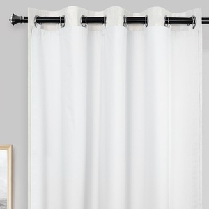 image:imageDriftAway Thermal Insulated 100 Percent Darkening Blackout Curtain Liner 2 Panels Each Liner Size 50 Inch by 92 Inch Rings Included Off White PanelOff White