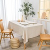 image:imageDriftAway 100 Percent Pure Linen Rectangle Decorative Table Cloth for Kitchen Daily Use Farmhouse Table Cover for Indoor Outdoor Dining Buffet Table Parities Dinner 55 Inch by 102 Inch Solid Linen