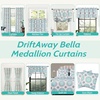 image:imageDriftAway 11 Piece Bed in a Bag Bella Reversible Quilt Set All Season Light Weight Soft Prewashed Bedding Sheet Set with Matching Bella Window Curtain Aqua Gray Queen