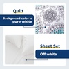 image:imageDriftAway 11 Piece Bed in a Bag Bella Reversible Quilt Set All Season Light Weight Soft Prewashed Bedding Sheet Set with Solid Sheer Rod Pocket Window Curtain Aqua Gray Queen