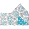 image:imageDriftAway 3 Piece Bella Reversible Quilt Set Bedspreads Coverlets Medallion Floral Pattern Cover Prewashed White Gray King