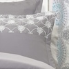 image:imageDriftAway 3 Piece Kaylee Embroidered Floral Comforter Set Soft Microfiber Gray Full Queen