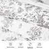 image:imageDriftAway 3 Piece Rina Vintage Inspired Floral Reversible Quilt Set Bedspreads Coverlet Prewashed Queen Gray