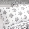 image:imageDriftAway 3 Piece Rina Vintage Inspired Floral Reversible Quilt Set Bedspreads Coverlet Prewashed Queen Gray