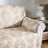 image:imageDriftAway Adrianne Water Resistant Quilted Sofa Cover Furniture Protector Slipcover for Dogs Kids Pets Beige Gray