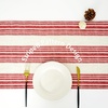 image:imageDriftAway Burlap Linen Placemats for Dining Table  Farmhouse Country Striped Pattern Set of 4 for Outdoor Home Party  12 x 18 Inch RedChrisred