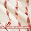 image:imageDriftAway Burlap Linen Placemats for Dining Table  Farmhouse Country Striped Pattern Set of 4 for Outdoor Home Party  12 x 18 Inch RedFarmhousered