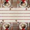 image:imageDriftAway Burlap Linen Placemats for Dining Table  Farmhouse Country Striped Pattern Set of 4 for Outdoor Home Party  12 x 18 Inch RedFarmhousered
