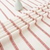 image:imageDriftAway Burlap Linen Placemats for Dining Table  Farmhouse Country Striped Pattern Set of 4 for Outdoor Home Party  12 x 18 Inch RedFarmhousered