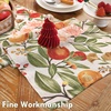 image:imageDriftAway Burlap Linen Placemats for Dining Table  Farmhouse Country Striped Pattern Set of 4 for Outdoor Home Party  12 x 18 Inch RedOrangeCoralGold