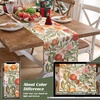 image:imageDriftAway Burlap Linen Placemats for Dining Table  Farmhouse Country Striped Pattern Set of 4 for Outdoor Home Party  12 x 18 Inch RedOrangeCoralGold
