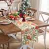 image:imageDriftAway Burlap Linen Placemats for Dining Table  Farmhouse Country Striped Pattern Set of 4 for Outdoor Home Party  12 x 18 Inch RedOrangeCoralGold