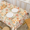 image:imageDriftAway Burlap Linen Placemats for Dining Table  Farmhouse Country Striped Pattern Set of 4 for Outdoor Home Party  12 x 18 Inch RedOrangeCoralGold