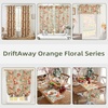 image:imageDriftAway Burlap Linen Placemats for Dining Table  Farmhouse Country Striped Pattern Set of 4 for Outdoor Home Party  12 x 18 Inch RedOrangeCoralGold
