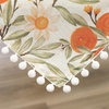image:imageDriftAway Burlap Linen Placemats for Dining Table  Farmhouse Country Striped Pattern Set of 4 for Outdoor Home Party  12 x 18 Inch RedOrangeCoralGold