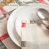 image:imageDriftAway Burlap Linen Placemats for Dining Table  Farmhouse Country Striped Pattern Set of 4 for Outdoor Home Party  12 x 18 Inch RedWindowpane GreenRed