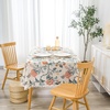image:imageDriftAway Burlap Linen Tablecloth Dining Table Cover for 6 Foot Rectangle Tables Rustic Farmhouse Tablecloths with Pom Pom Tassel Kitchen and Holiday Parities Dinner 54 x 84 Inch Ada Floral Multi