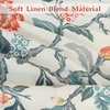 image:imageDriftAway Burlap Linen Tablecloth Dining Table Cover for 6 Foot Rectangle Tables Rustic Farmhouse Tablecloths with Pom Pom Tassel Kitchen and Holiday Parities Dinner 54 x 84 Inch Ada Floral Multi