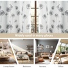 image:imageDriftAway Dandelion Floral Botanic Lined Thermal Insulated Blackout Room Darkening Grommet Energy Saving Window Curtains 2 Layers 2 Panels Each Size 52 Inch by 84 Inch Gray