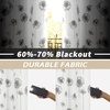 image:imageDriftAway Dandelion Floral Botanic Lined Thermal Insulated Blackout Room Darkening Grommet Energy Saving Window Curtains 2 Layers 2 Panels Each Size 52 Inch by 84 Inch Gray